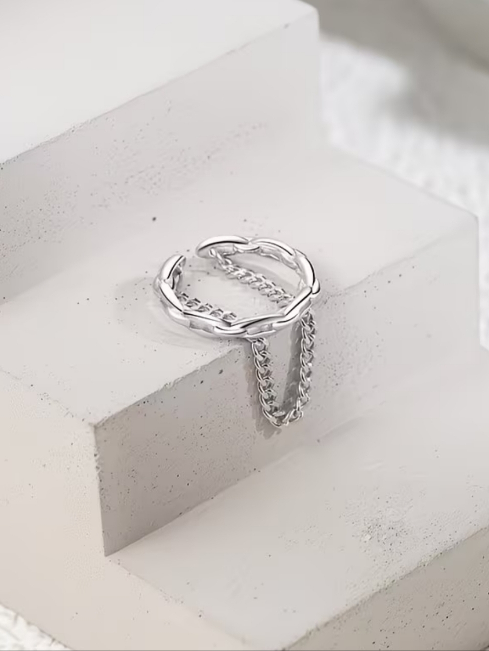 Silver Ear Cuff Set - Picture 2 of 3